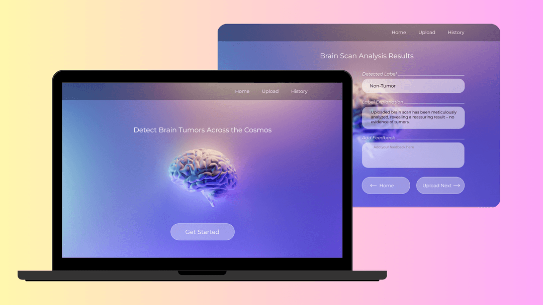 Brain Tumor Detection AI Website UI