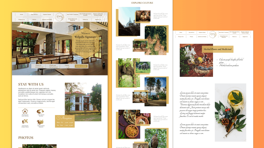 Resort Website UI/UX Design