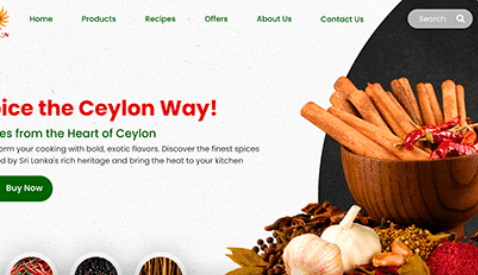 Spicy Website Landing Page